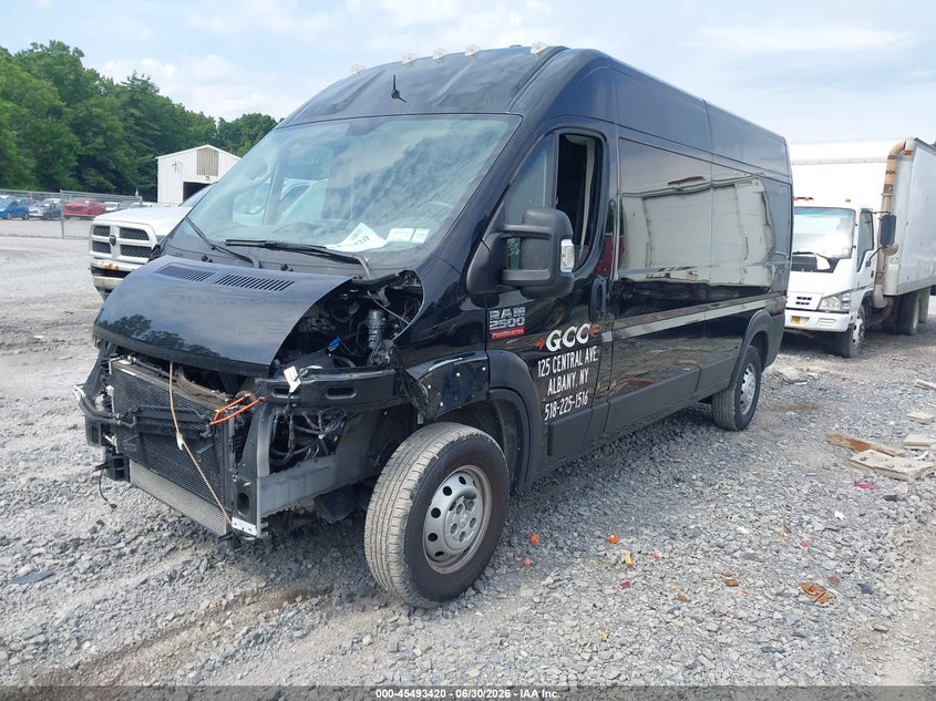 Vin: 3c6lrvdg0me534725, lot: 45991617, ram promaster 2500 high roof 159 wb 20212