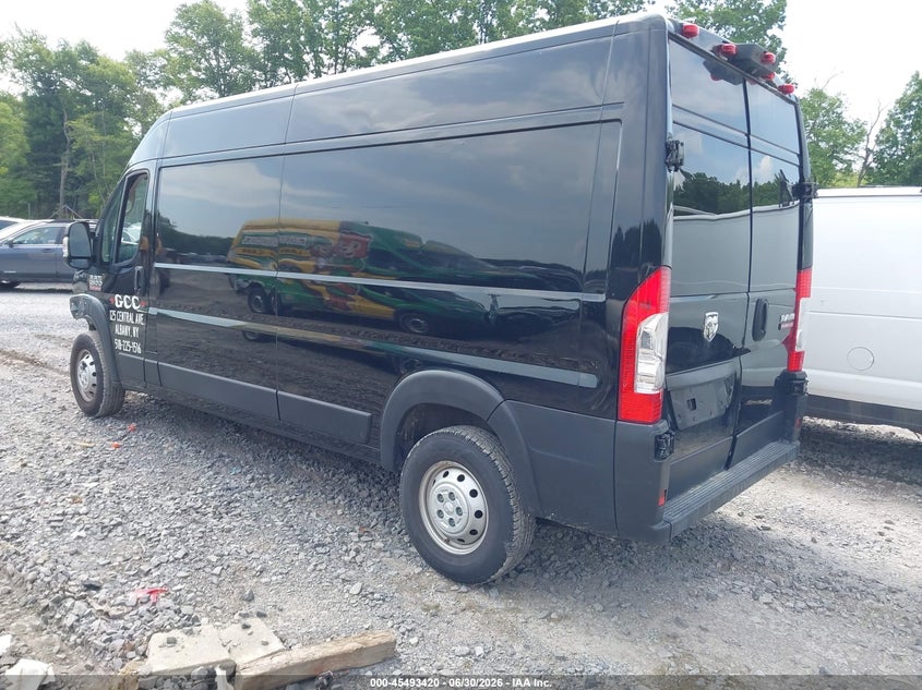 Vin: 3c6lrvdg0me534725, lot: 45991617, ram promaster 2500 high roof 159 wb 20213