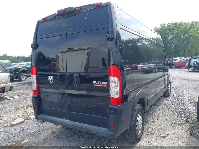 Vin: 3c6lrvdg0me534725, lot: 45991617, ram promaster 2500 high roof 159 wb 20214