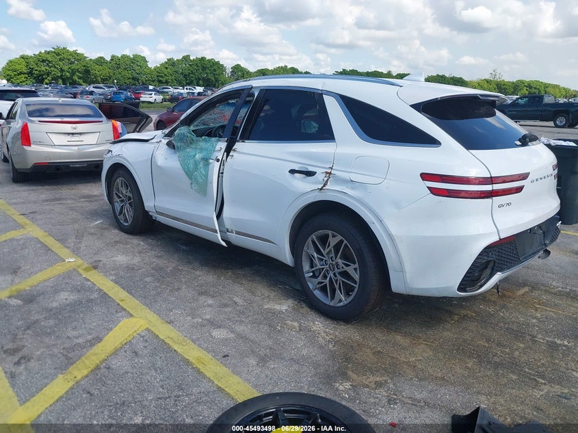 Vin: 5nmmadtb2sh023043, lot: 45991695, genesis gv70 2.5t awd 20253