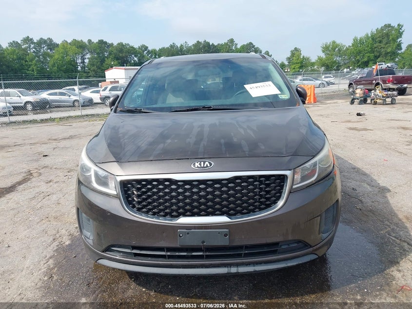 2015 Kia Sedona Lx VIN: KNDMB5C10F6038704 Lot: 45493533