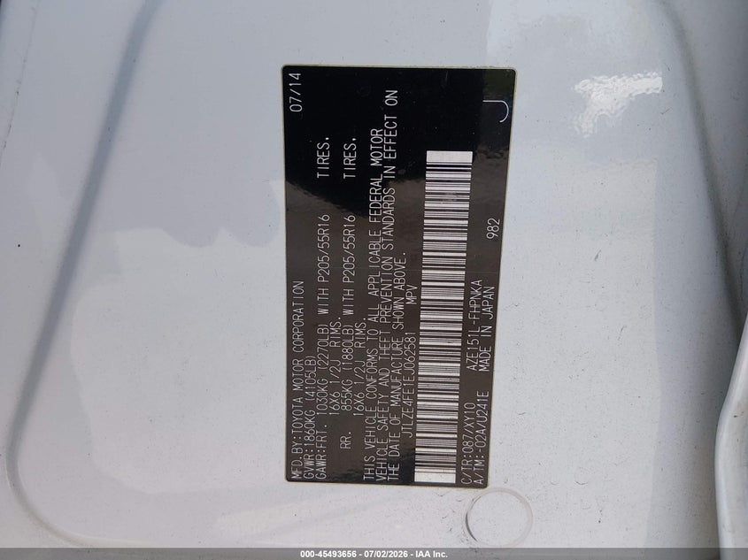 2014 Scion Xb Release Series VIN: JTLZE4FE1EJ062581 Lot: 45493656