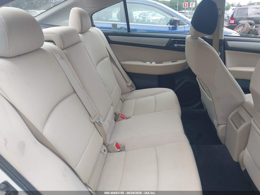 2017 SUBARU LEGACY SEDAN 2.5L H-4 DOHC, VVT, 175HP