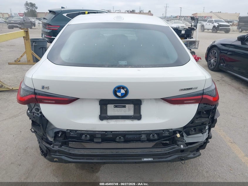 2024 BMW I4 Gran Coupe Edrive35 VIN: WBY43AW06RFS97242 Lot: 45493749