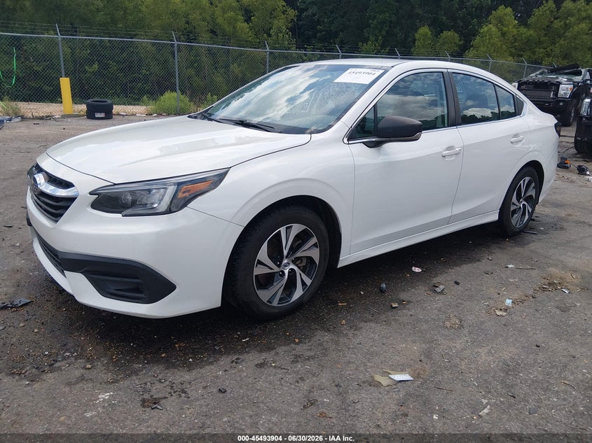 2022 Subaru Legacy, Right Rear, IAAI, VIN 4S3BWAB67N3024560 — photo 2