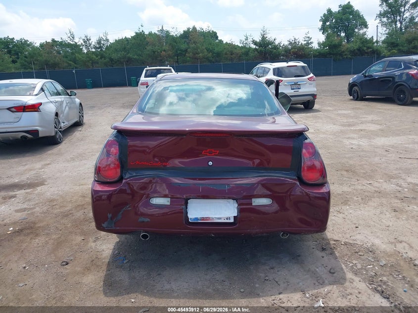 2002 Chevrolet Monte Carlo Ss VIN: 2G1WX15K629373468 Lot: 45493912