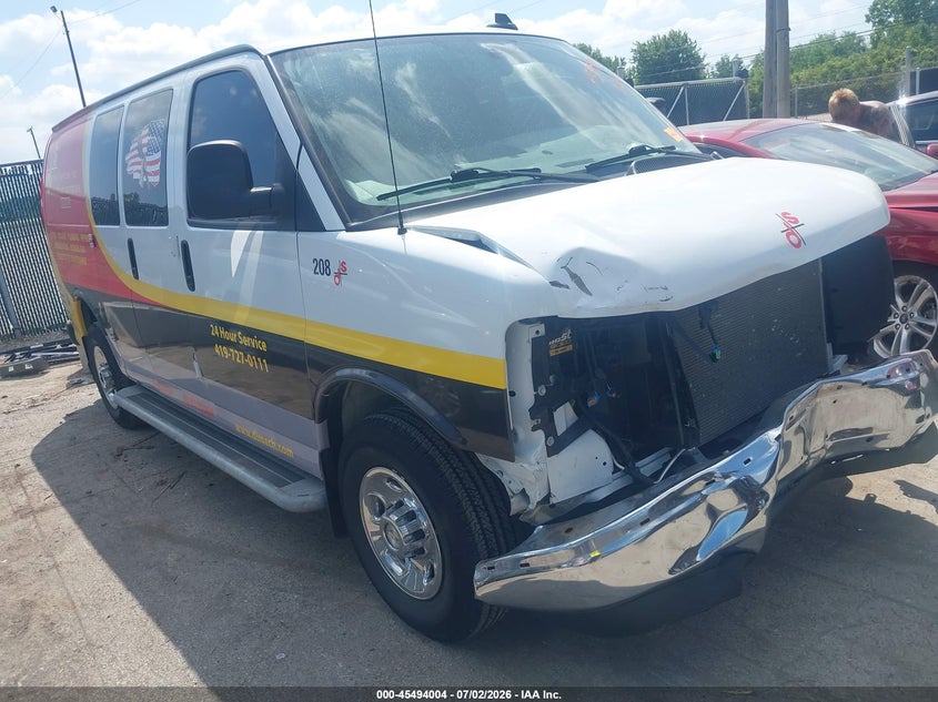 Vin: 1gcwgafp6n1169148, lot: 45992200, chevrolet express cargo rwd 2500 regular wheelbase wt 2022 img_1
