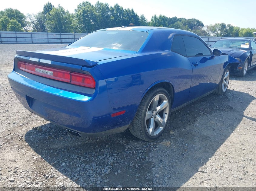 Vin: 2c3cdybt9ch254690, lot: 45992201, dodge challenger r/t 20124