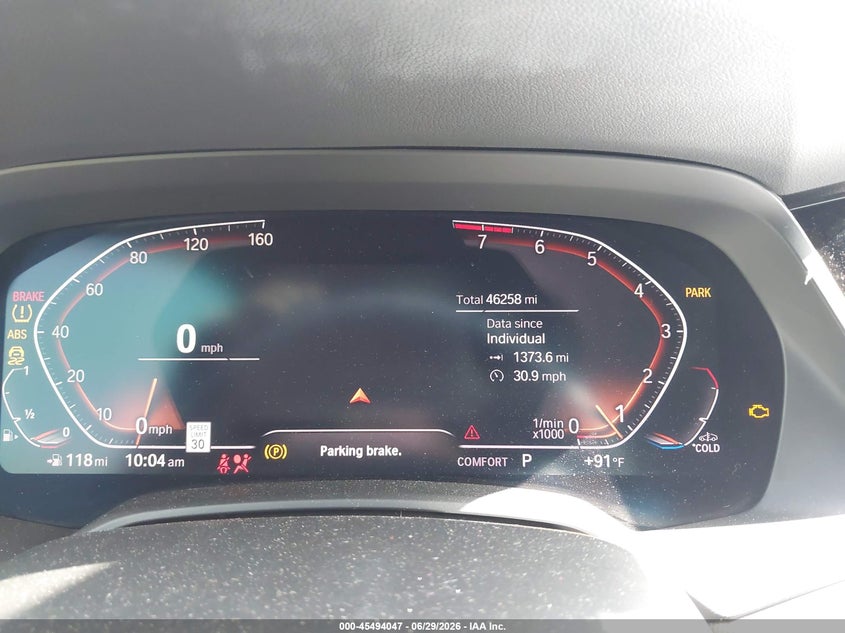 2020 BMW X6 Sdrive40I VIN: 5UXCY4C07L9B65800 Lot: 45494047