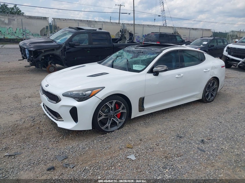 Vin: knae45lc4j6018235, lot: 45992307, kia stinger gt1 20182