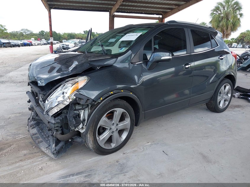 Vin: kl4cjasb3gb669516, lot: 45992332, buick encore 20162