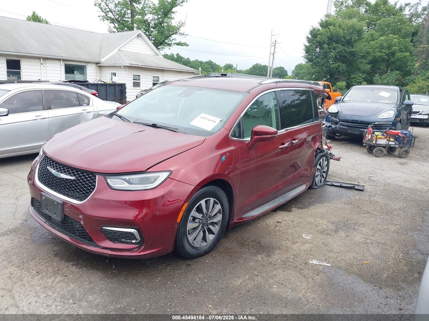 Vin: 2c4rc1l72mr569103, lot: 45992381, chrysler pacifica hybrid touring l 20212