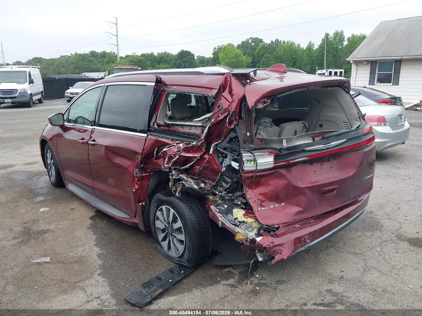Vin: 2c4rc1l72mr569103, lot: 45992381, chrysler pacifica hybrid touring l 20213