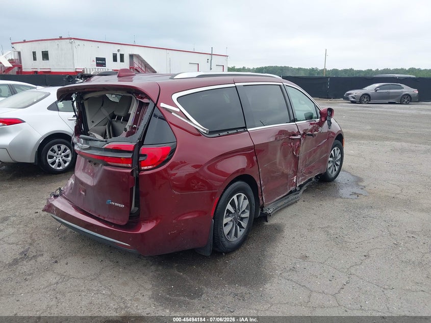 Vin: 2c4rc1l72mr569103, lot: 45992381, chrysler pacifica hybrid touring l 20214