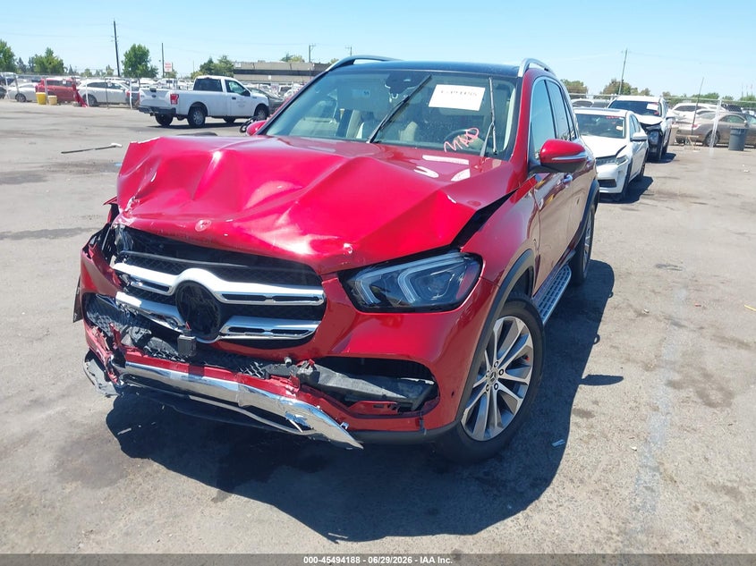 2020 Mercedes-Benz Gle 350 4Matic, Удар спереди, IAAI, VIN 4JGFB4KE3LA031824 — фото 2