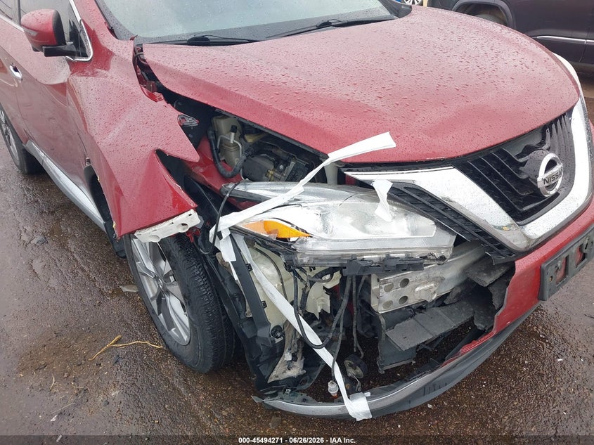 2017 Nissan Murano Sl VIN: 5N1AZ2MH6HN182562 Lot: 45494271
