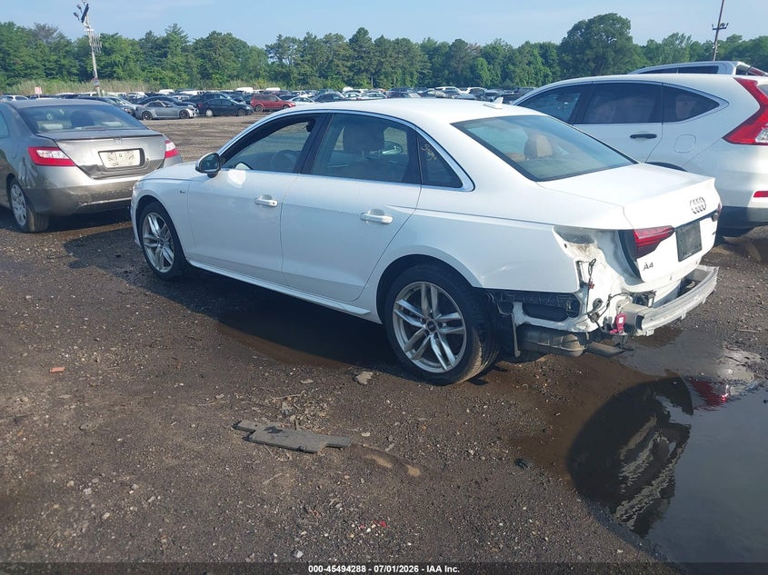 Vin: waudnaf43la062782, lot: 45992485, audi a4 premium 45 tfsi quattro s tronic 20203
