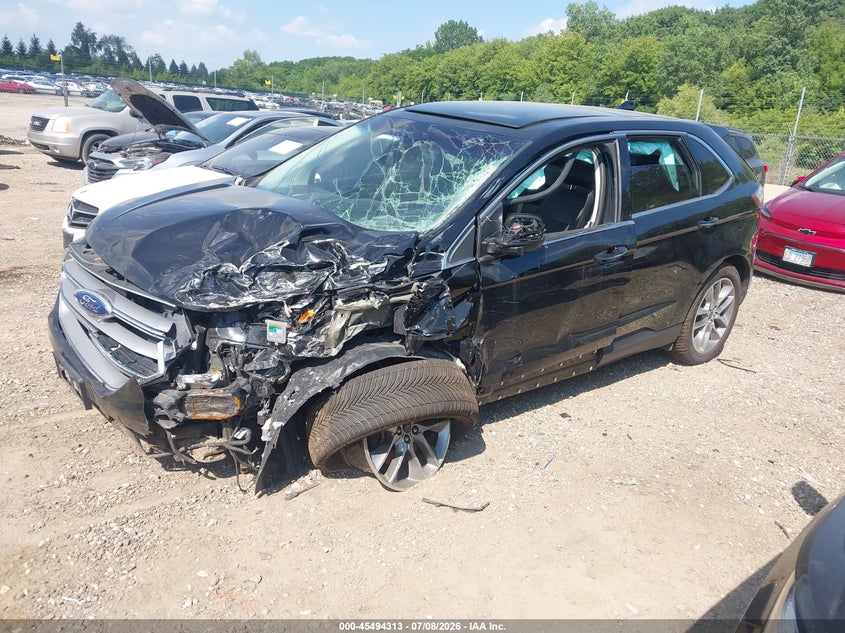 Vin: 2fmpk4k83jbc10431, lot: 45992510, ford edge titanium 20182