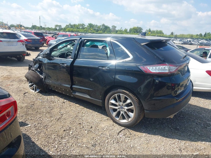 Vin: 2fmpk4k83jbc10431, lot: 45992510, ford edge titanium 20183
