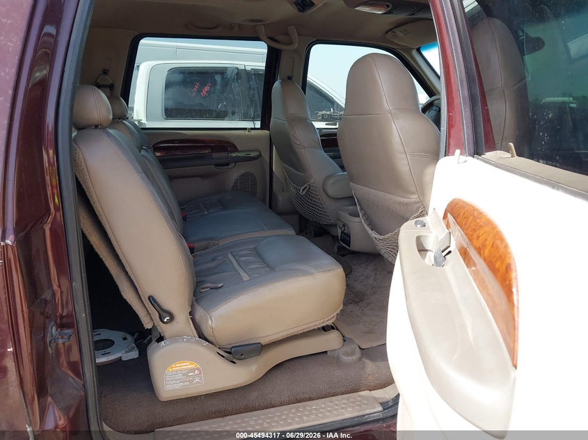 2000 Ford Excursion Limited VIN: 1FMNU42S5YEE35204 Lot: 45494317