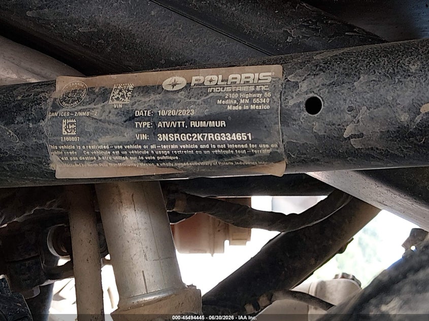 2024 Polaris Rzr Pro R Premium VIN: 3NSRGC2K7RG334651 Lot: 45494445