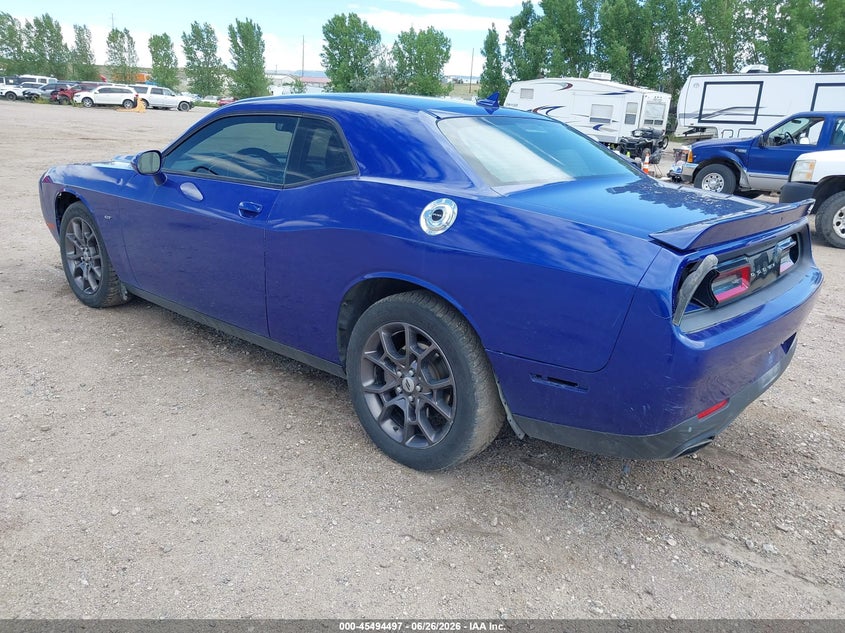 Vin: 2c3cdzgg8jh256672, lot: 45992694, dodge challenger gt awd 20183
