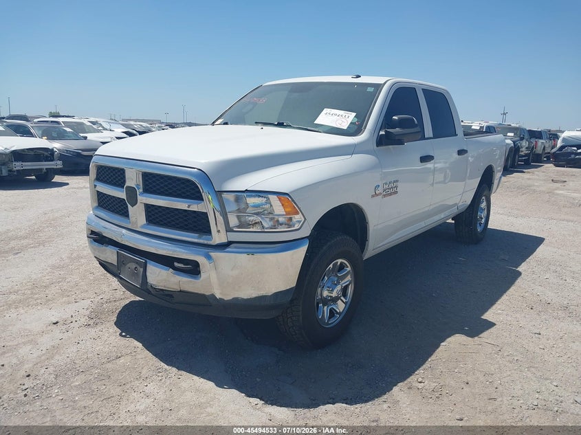 Vin: 3c6ur5cl6jg301225, lot: 45992730, ram 2500 tradesman  4x4 6'4 box 20182