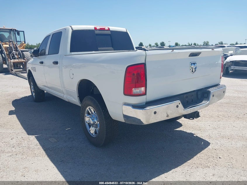Vin: 3c6ur5cl6jg301225, lot: 45992730, ram 2500 tradesman  4x4 6'4 box 20183