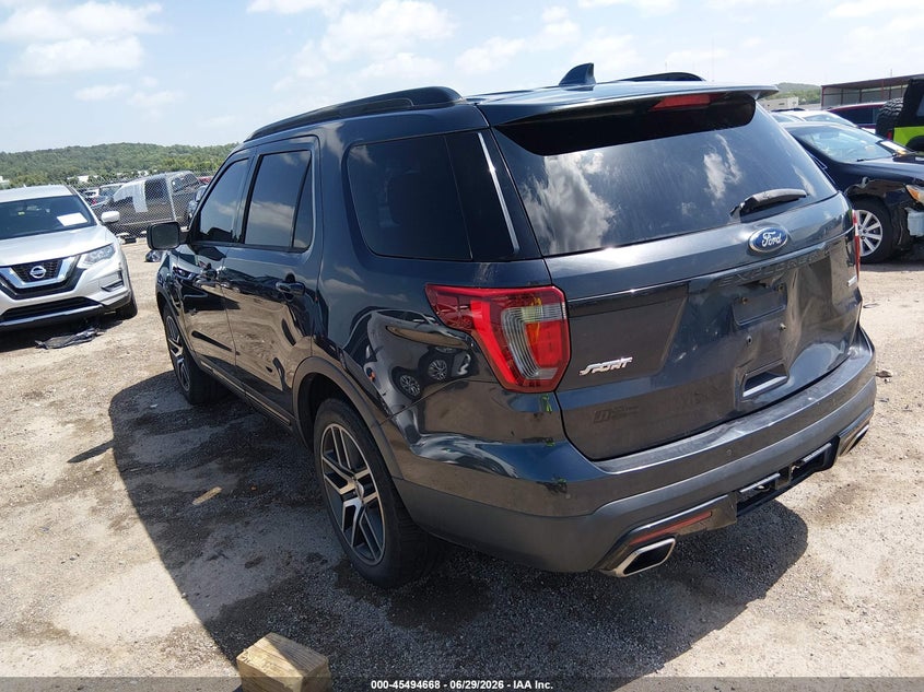 Vin: 1fm5k8gt9hgb14169, lot: 45992865, ford explorer sport 20173