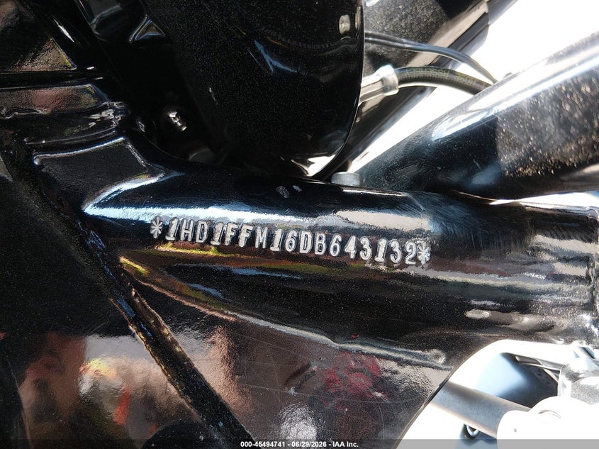 2013 Harley-Davidson Flhtc Electra Glide Classic VIN: 1HD1FFM16DB643132 Lot: 45494741