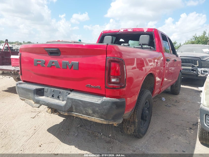 Vin: 3c6ur5cj0tg252394, lot: 45992945, ram 2500 tradesman  4x4 6'4 box 20264