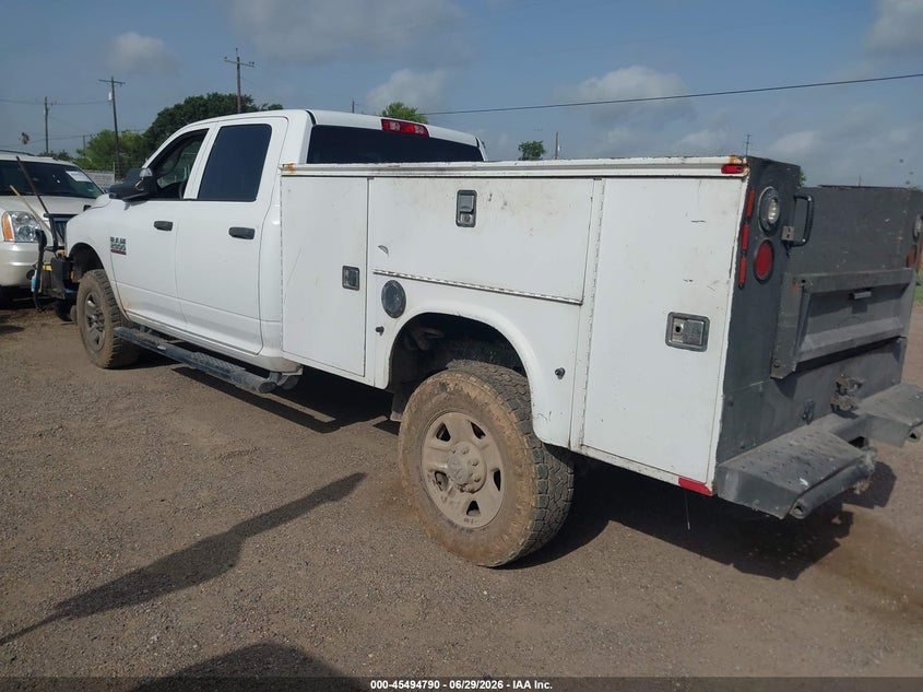 Vin: 3c6ur5hl5jg390259, lot: 45992987, ram 2500 tradesman  4x4 8' box 20183