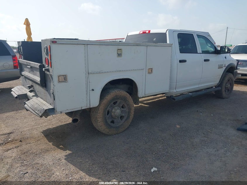 Vin: 3c6ur5hl5jg390259, lot: 45992987, ram 2500 tradesman  4x4 8' box 20184