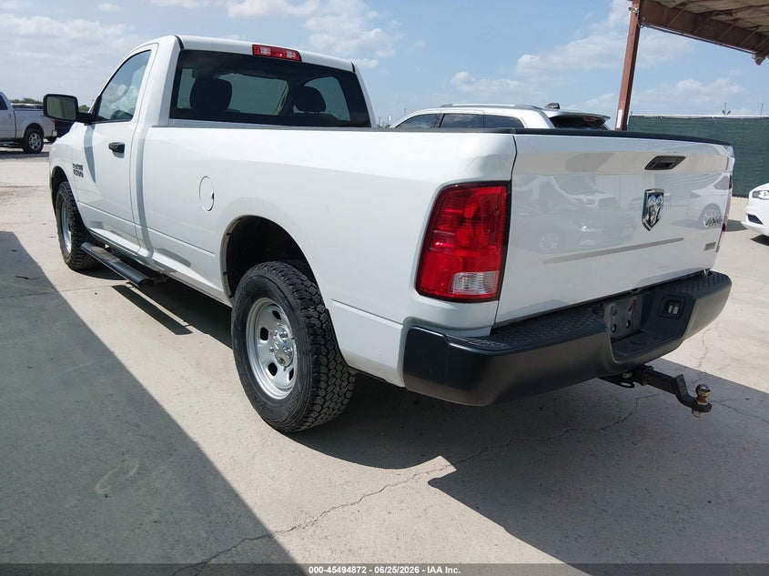 Vin: 3c6jr7dg0hg708323, lot: 45993069, ram 1500 tradesman  4x4 8' box 20173