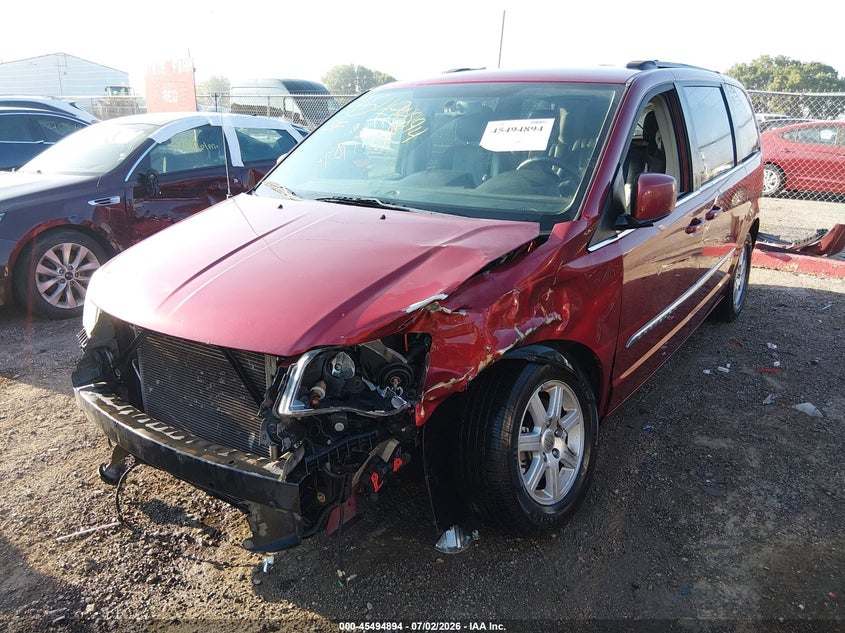 Vin: 2c4rc1bg2cr188576, lot: 45993091, chrysler town & country touring 20122