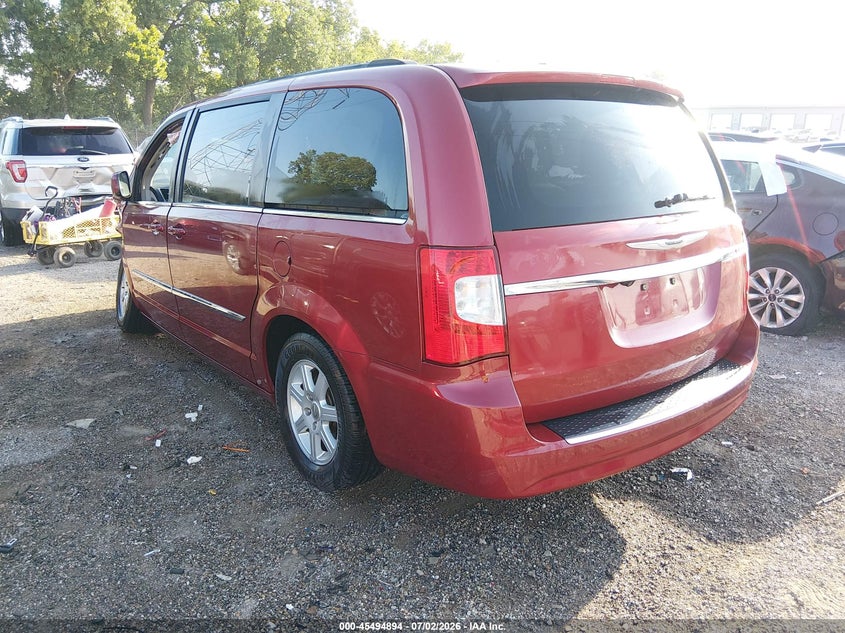 Vin: 2c4rc1bg2cr188576, lot: 45993091, chrysler town & country touring 20123
