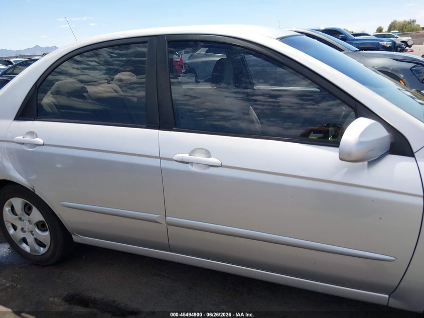 2008 KIA SPECTRA SEDAN 2.0L I-4 DOHC, VVT, 138HP