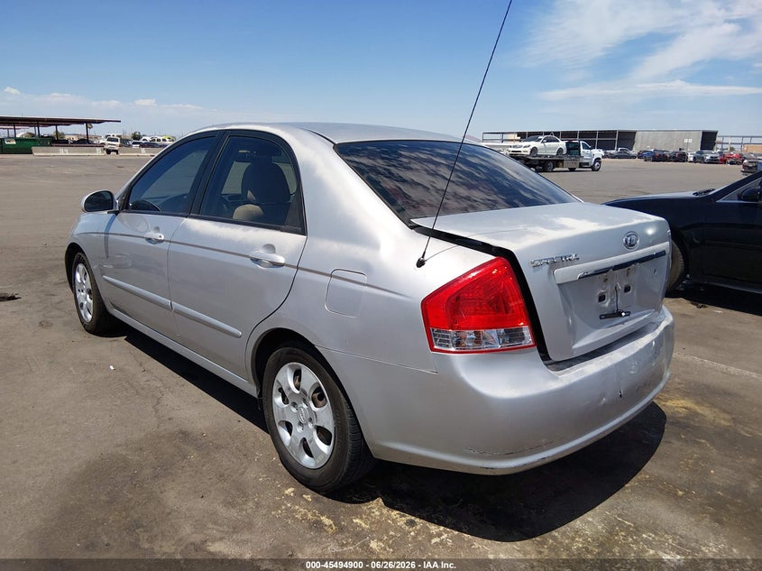 2008 KIA SPECTRA SEDAN 2.0L I-4 DOHC, VVT, 138HP