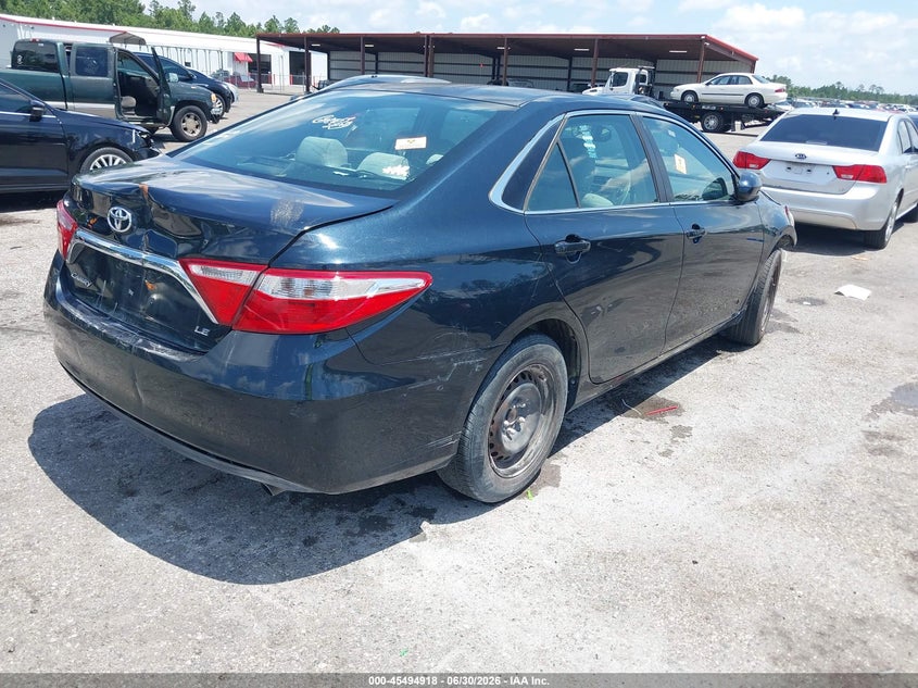 Vin: 4t4bf1fk3gr559875, lot: 45993115, toyota camry le 20164
