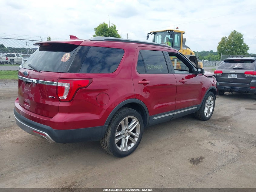 Vin: 1fm5k8d86hgc64966, lot: 45993164, ford explorer xlt 20174