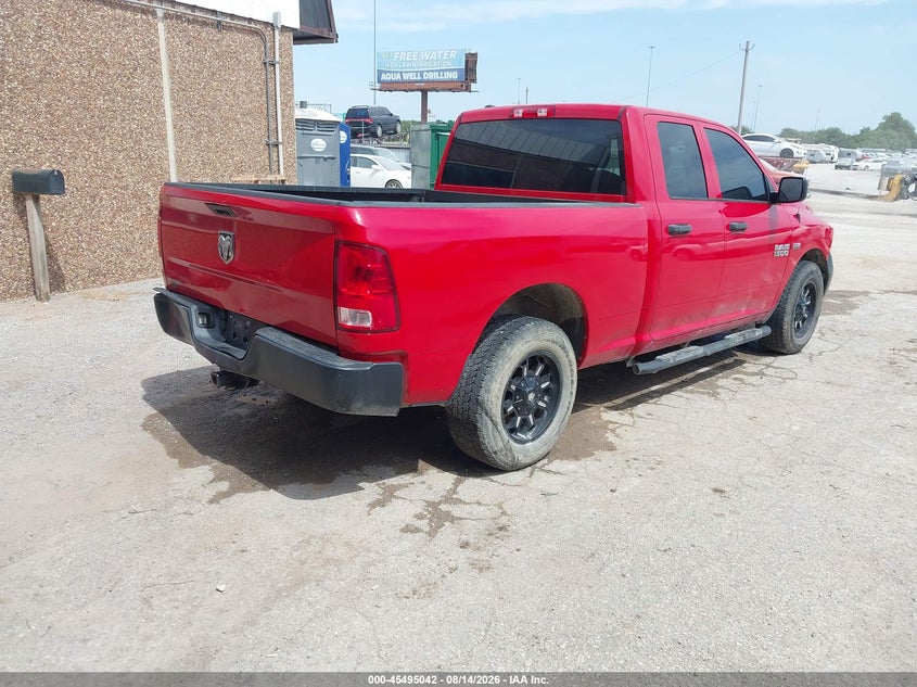 Vin: 1c6rr6ft7hs747622, lot: 45993239, ram 1500 tradesman  4x2 6'4 box 20174