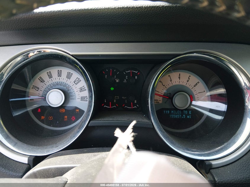 FORD MUSTANG 2012 VIN 1ZVBP8EM1C5244193