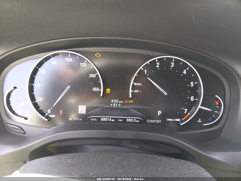 2020 BMW X3 xDrive30I VIN: 5UXTY5C00L9B29887 Lot: 45495185