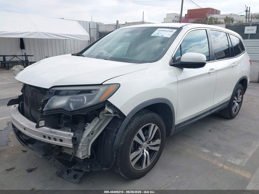 Vin: 5fnyf5h35hb019721, lot: 45993407, honda pilot ex 20172