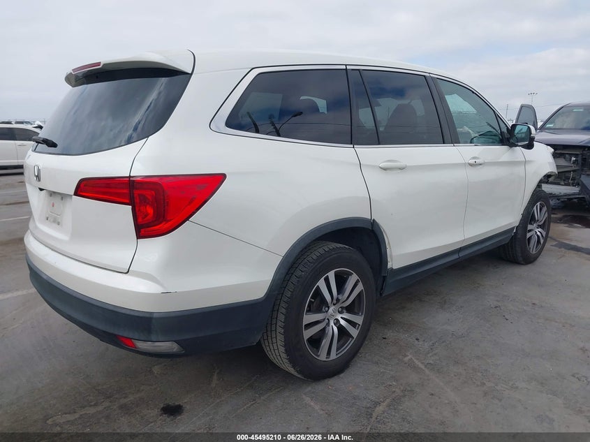Vin: 5fnyf5h35hb019721, lot: 45993407, honda pilot ex 20174
