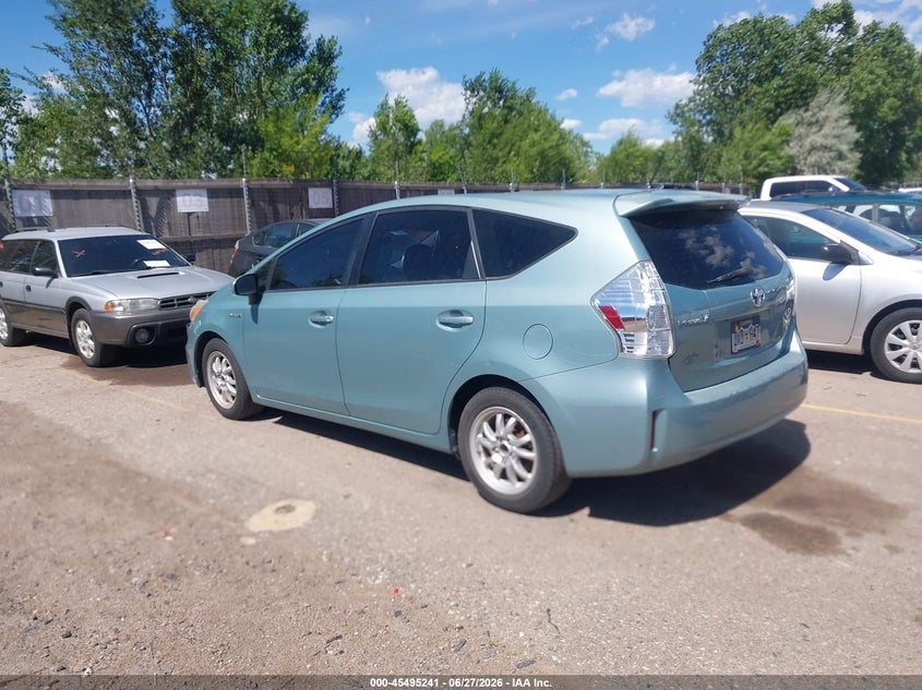 2014 TOYOTA PRIUS V (+) WAGON 1.8L I-4 DOHC, VVT, 98HP