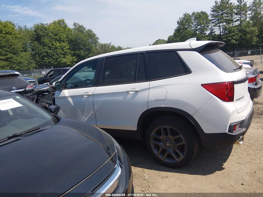 2022 Honda Passport Awd Ex-L VIN: 5FNYF8H54NB012614 Lot: 45495295