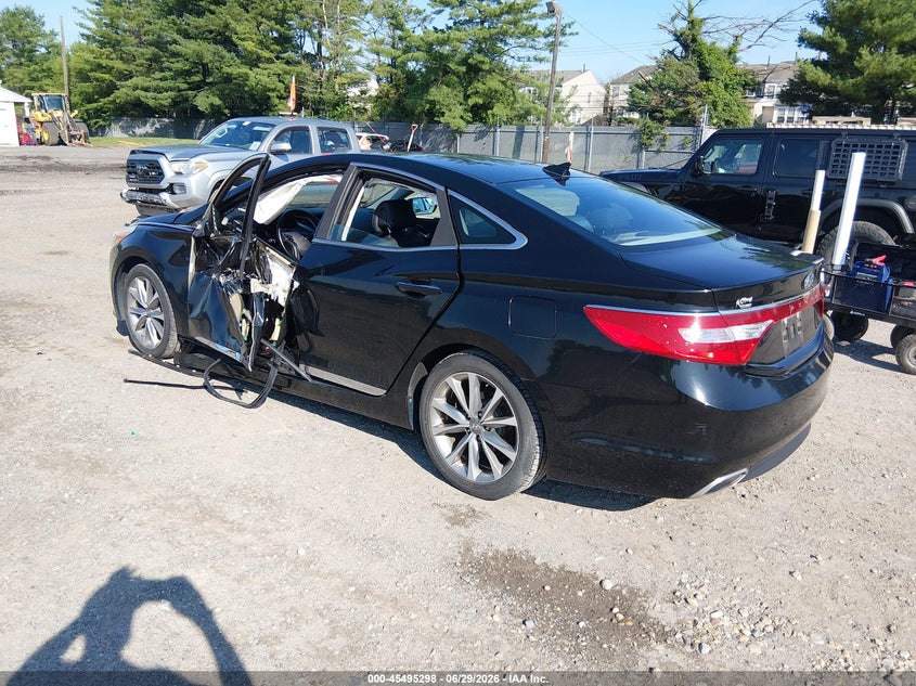 Vin: kmhfg4jg2ha577493, lot: 45993495, hyundai azera 20173