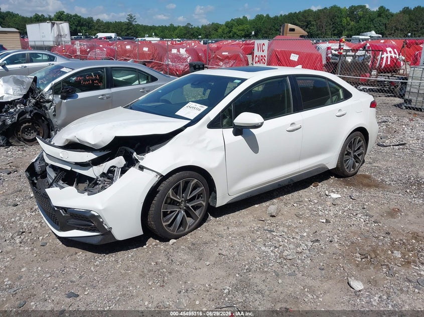2021 Toyota Corolla, Front End, IAAI, VIN JTDP4MCE6MJ054338 — photo 2