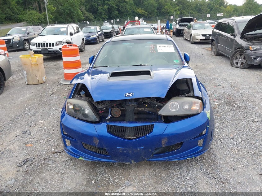 2003 Hyundai Tiburon Gt V6 VIN: KMHHN65F43U076222 Lot: 45495329